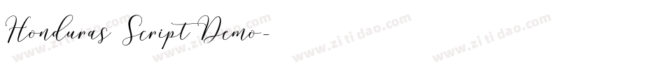 Honduras Script Demo字体转换